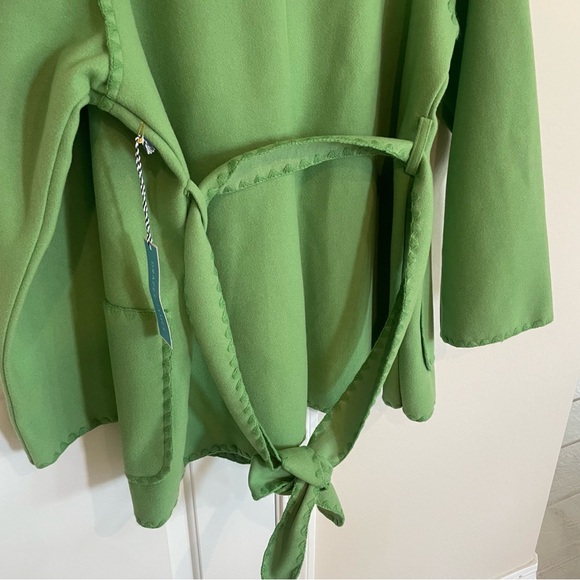 NEW Women’s Draper James Blanket Stitch Green Jacket - Picture 13 of 15